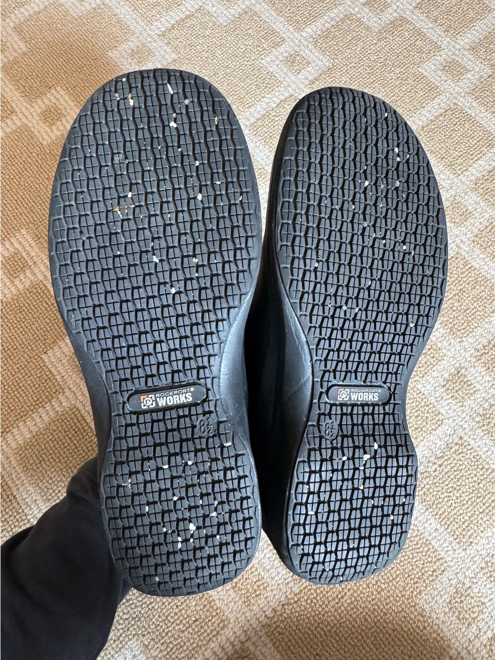 Rockport Works Leather Slip Resistant Work Clogs Utility Shoes Black Size 8.5 - Picture 4 of 11